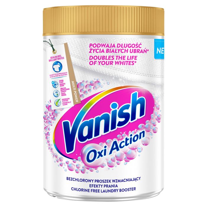 Vanish Oxi Action Odplamiacz do białych tkanin w proszku 625 g main product photo