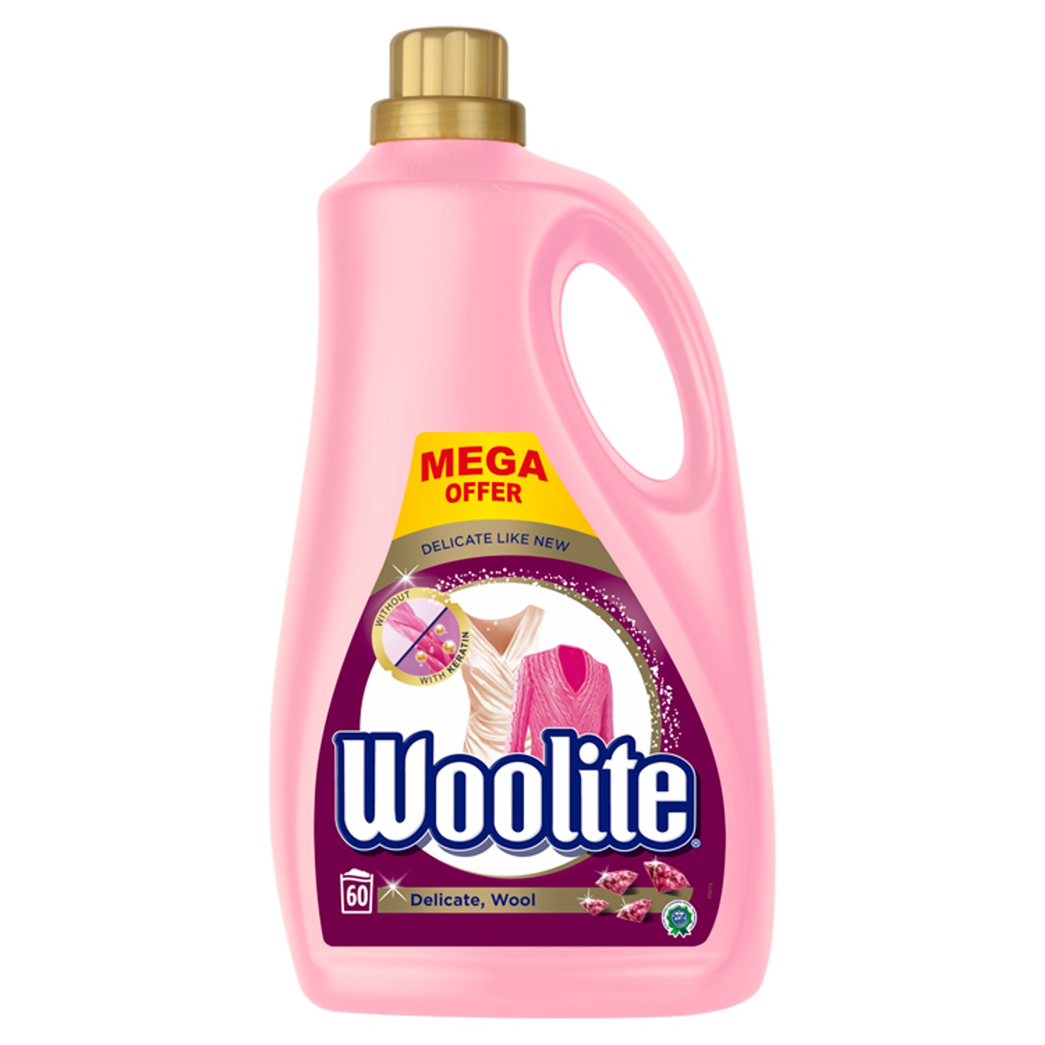WOOLITE DELICATE KERATIN 60 PRAN 3,6L main product photo