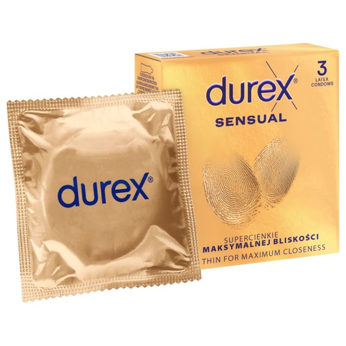 Durex Sensual prezerwatywy 3 sztuki main product photo