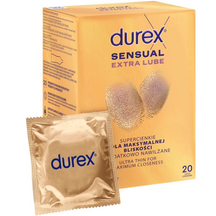 Durex SENSUAL EXTRA LUBRICATED 20 szt main product photo