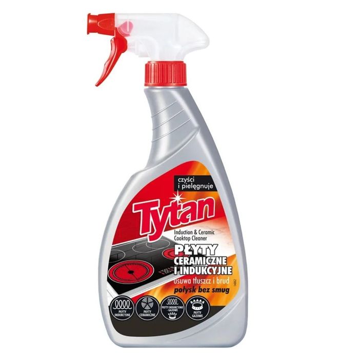 Tytan płyn do czyszczenia płyt ceramicznych i indukcyjnych spray 500 g main product photo