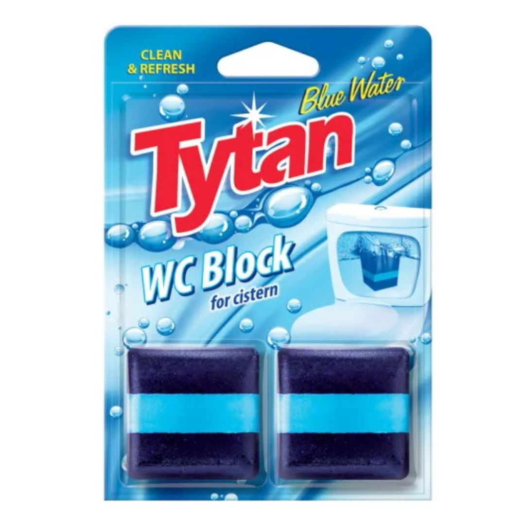 Tytan kostka do spłuczki WC Blue Water 2x50 g