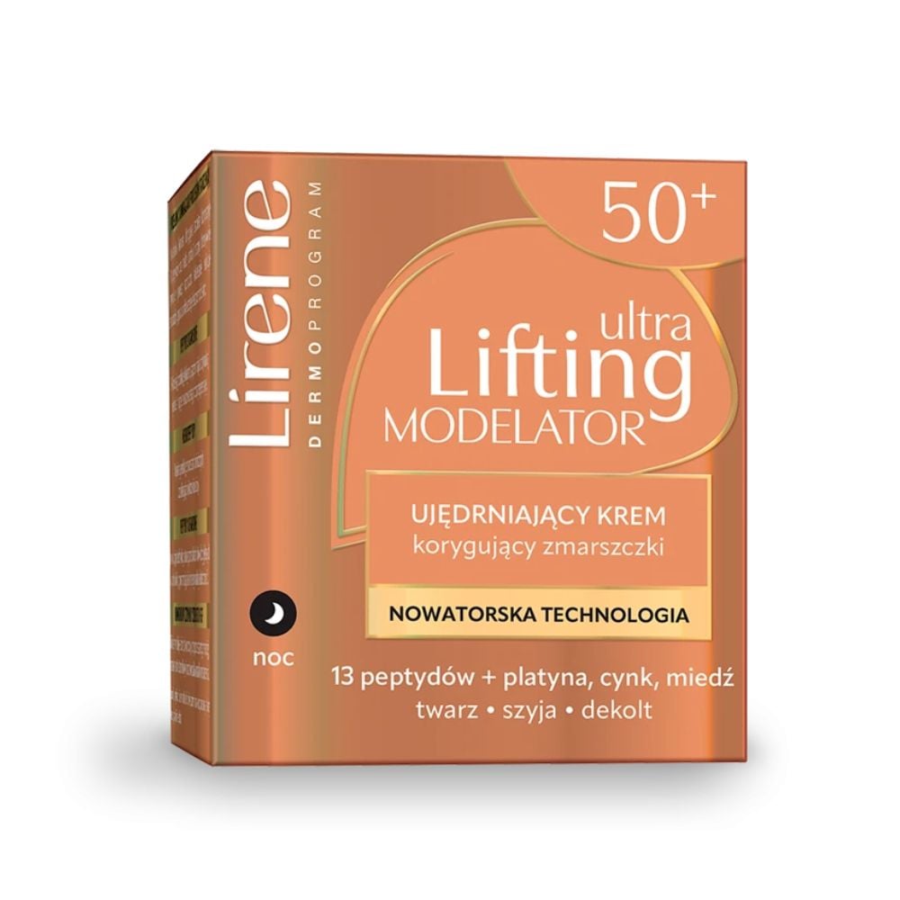 Lirene Ultra Lifting Modelator Ujędrniający Krem na noc 50+ 50ml
