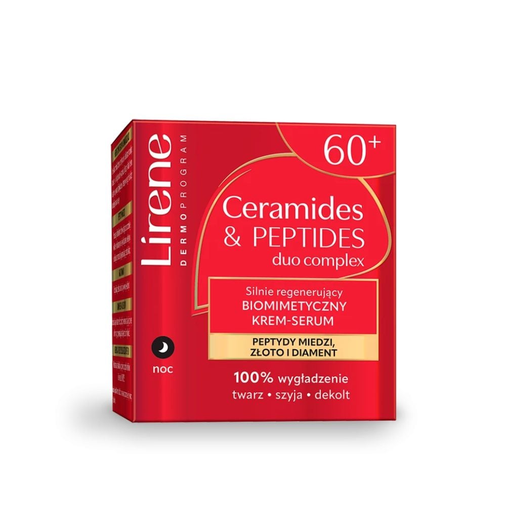 Lirene Silnie Regenerujący Biomimetyczny Krem-Serum na noc 60+ 50 ml