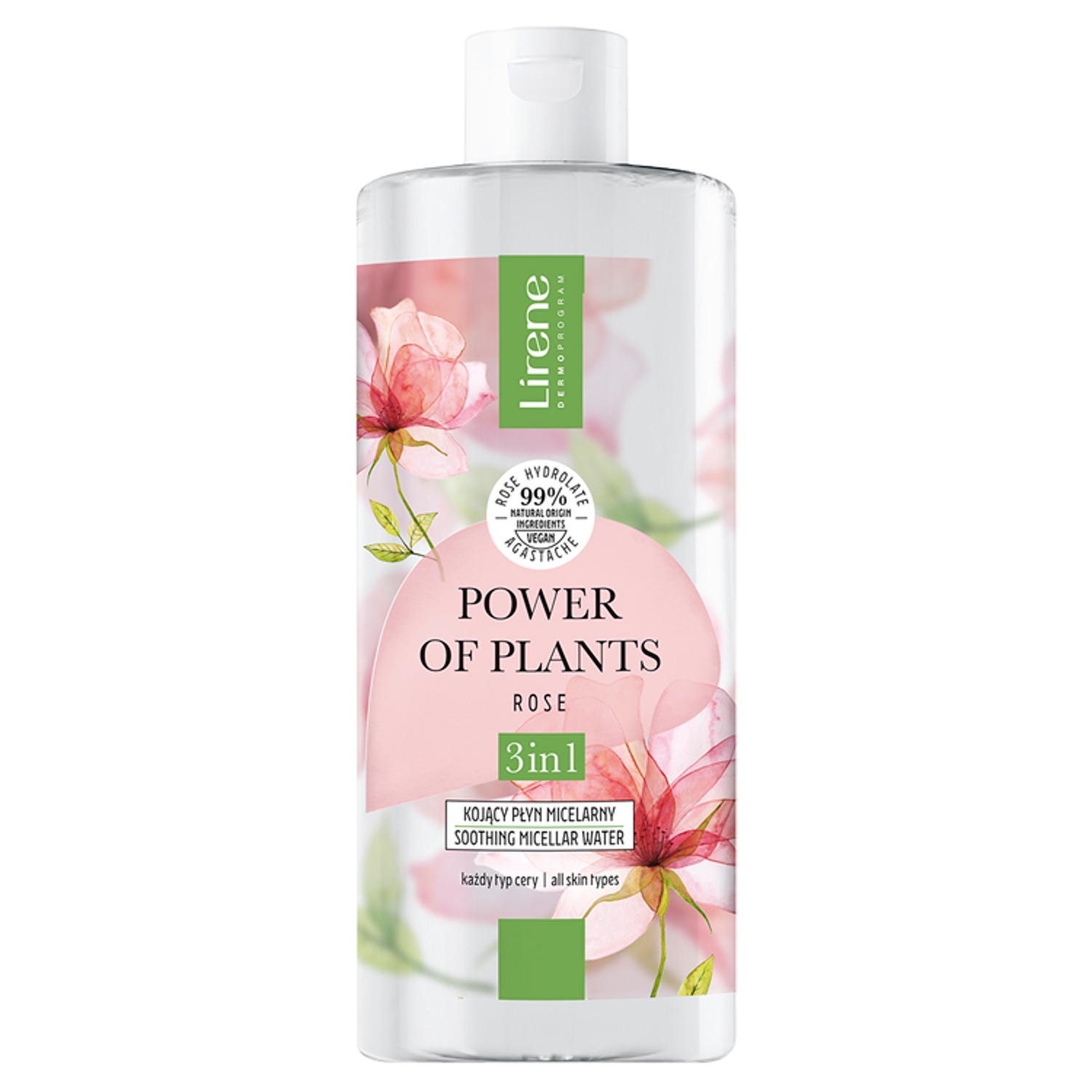 Lirene Power of Plants Kojący płyn micelarny 400 ml