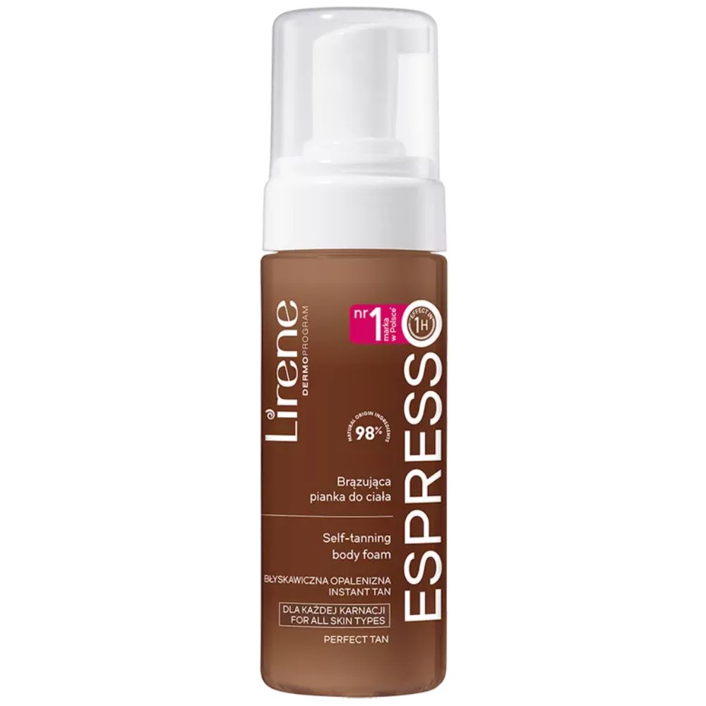 Lirene Espresso Brązująca pianka do ciała z organiczną wodą kokosową 150 ml