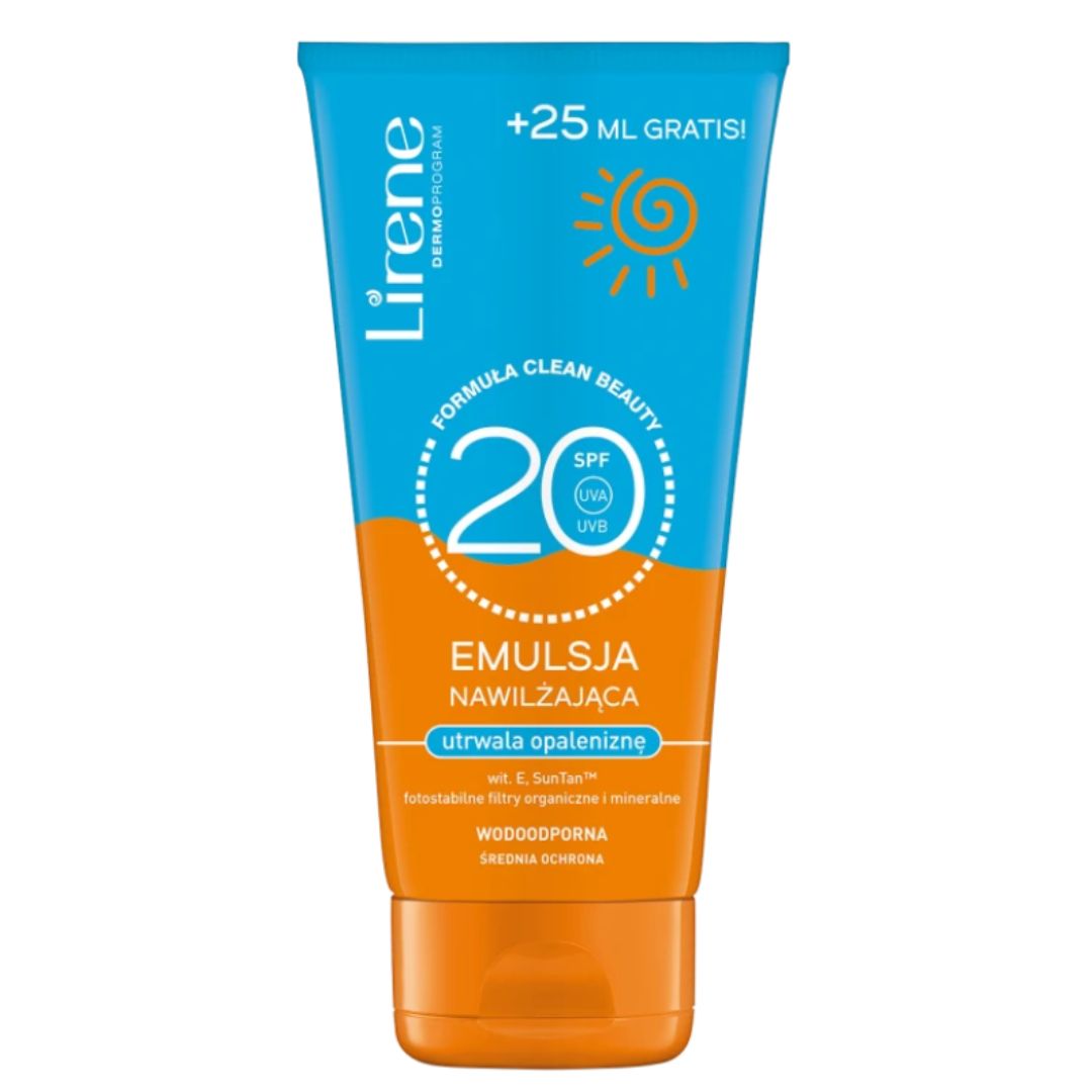 Lirene emulsja SPF20 nawilżająca utrwalająca opaleniznę SUN 175 ml