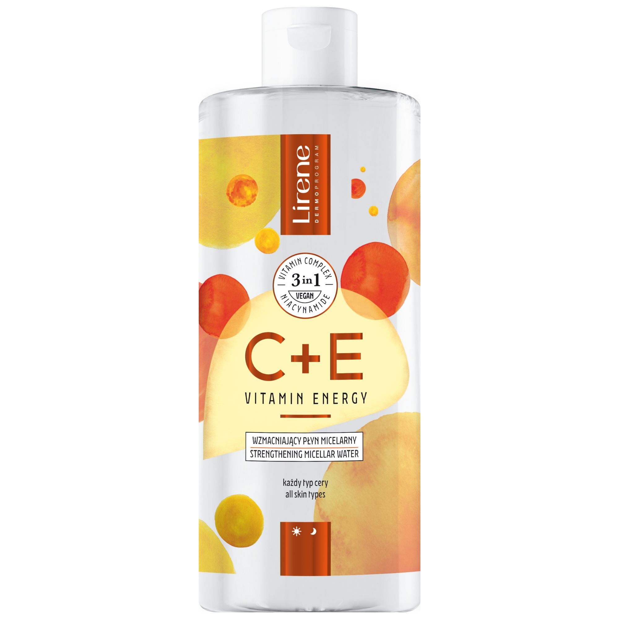 Lirene C+E Vitamin Energy Wzmacniający płyn micelarny 3w1 400 ml