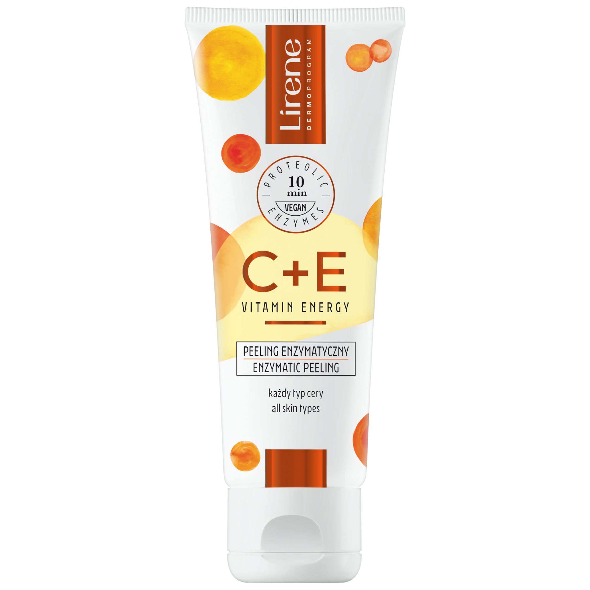 Lirene C+E Vitamin Energy Rewitalizujący peeling enzymatyczny 75 ml