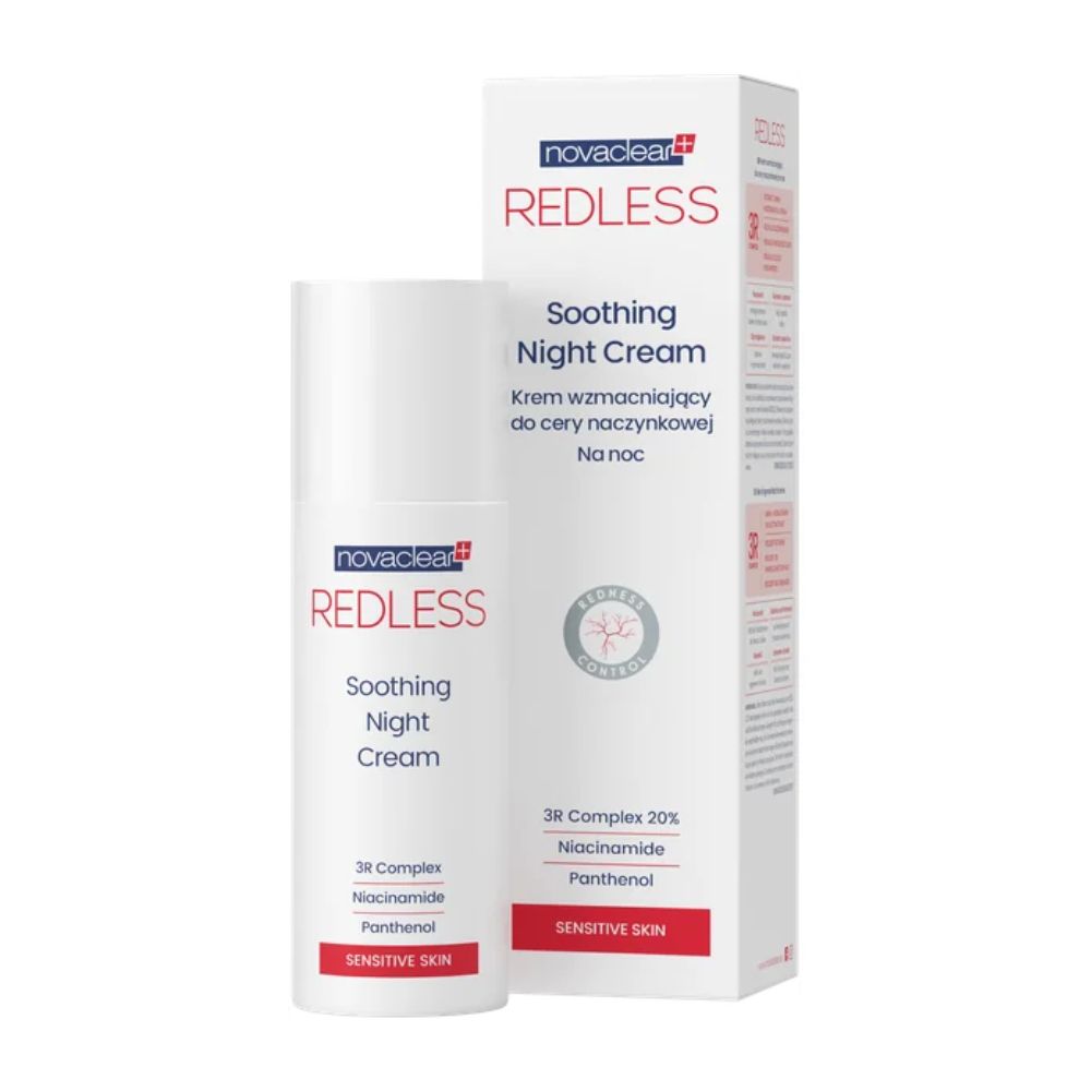 Novaclear Redless krem wzmacniający do cery naczynkowej na noc 50 ml