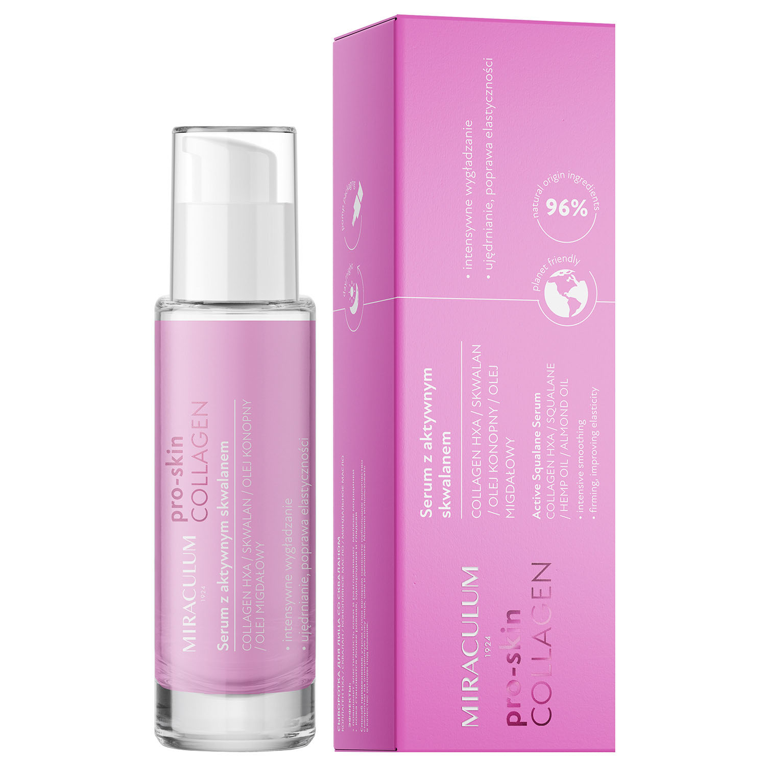 MIRACULUM COLLAGEN PRO SKIN SERUM Z AKTYWNYM SKWALANEM DZIEŃ I NOC 30 ml