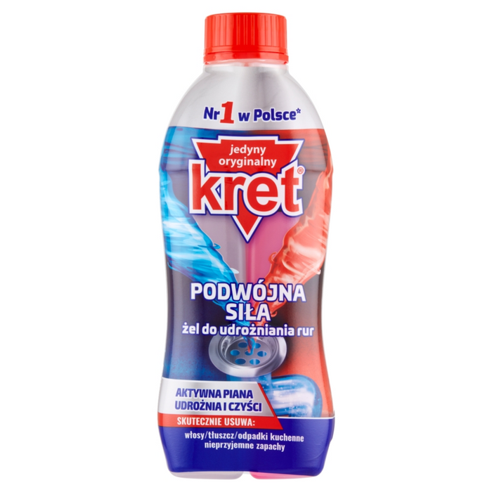 KRET Podwójna Siła żel do udrożniania rur 700 g main product photo