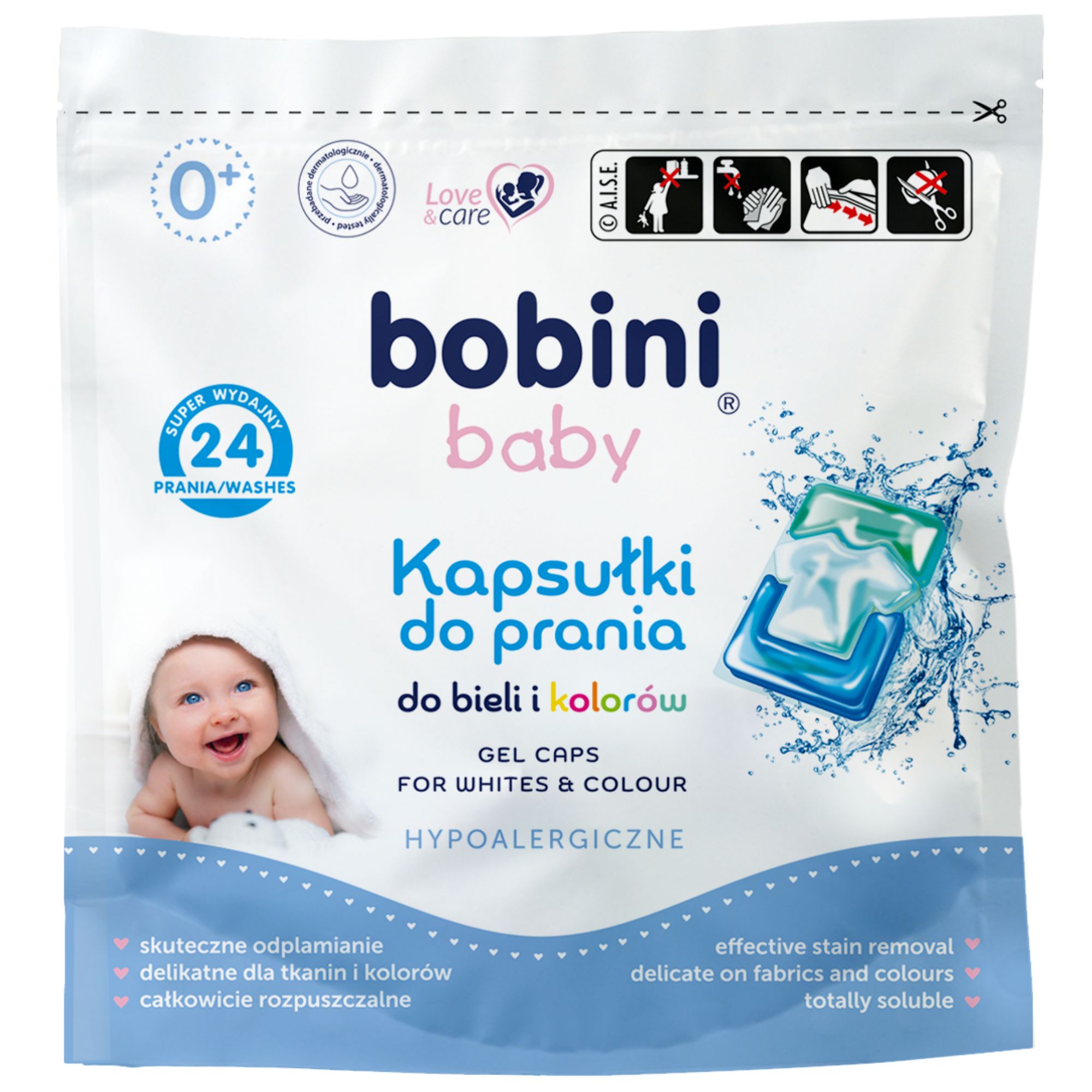 BOBINI Baby kapsułki do prania 24 sztuki