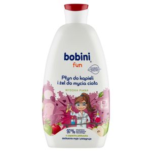 Bobini Fun płyn do kąpieli i żel do mycia ciała o zapachu jabłuszka, 500 ml