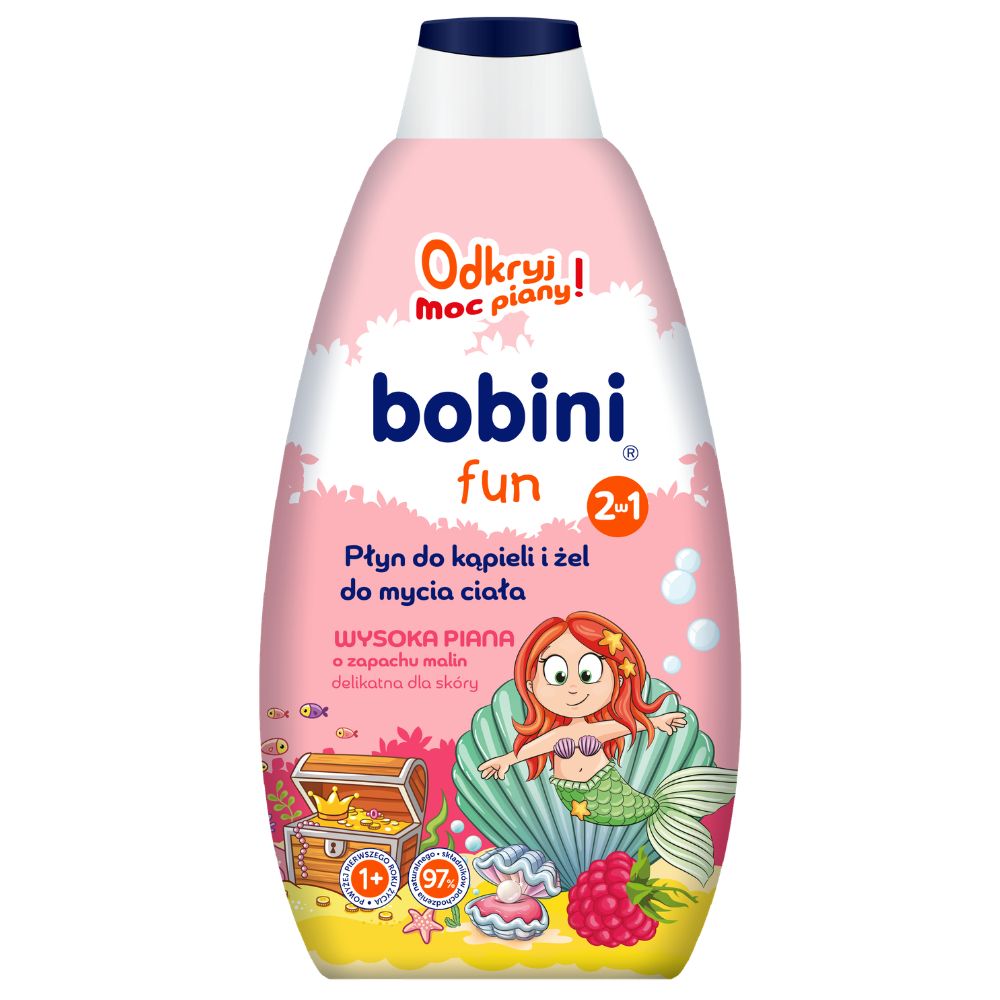 Bobini Fun Malina płyn do kąpieli i żel do mycia ciała 500 ml