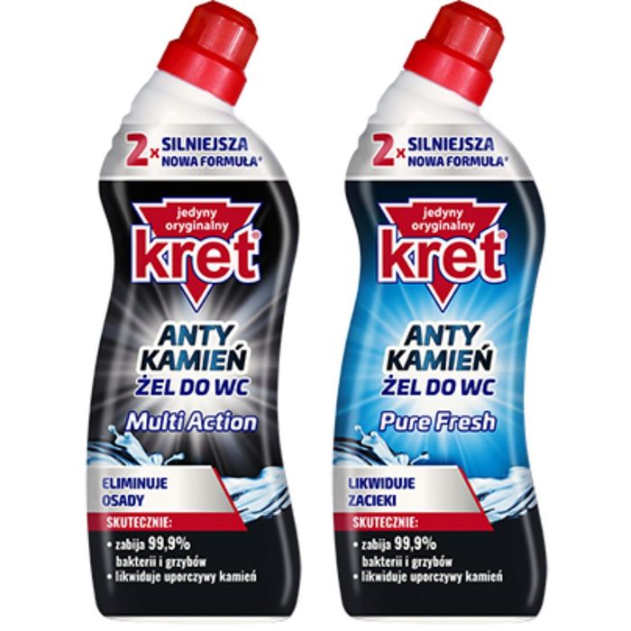 Kret żel do WC Antykamień Multi Action + Pure Fresh 2x750 ml main product photo