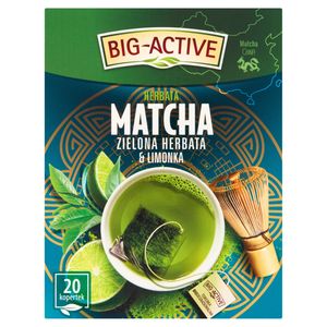 Big-Active Herbata matcha zielona & limonka 30 g (20 x 1,5 g)