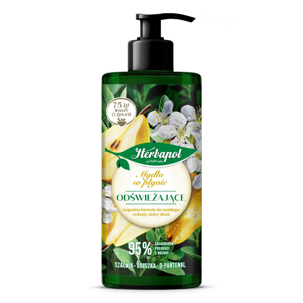 Herbapol Mydło w płynie odświeżające 390 ml
