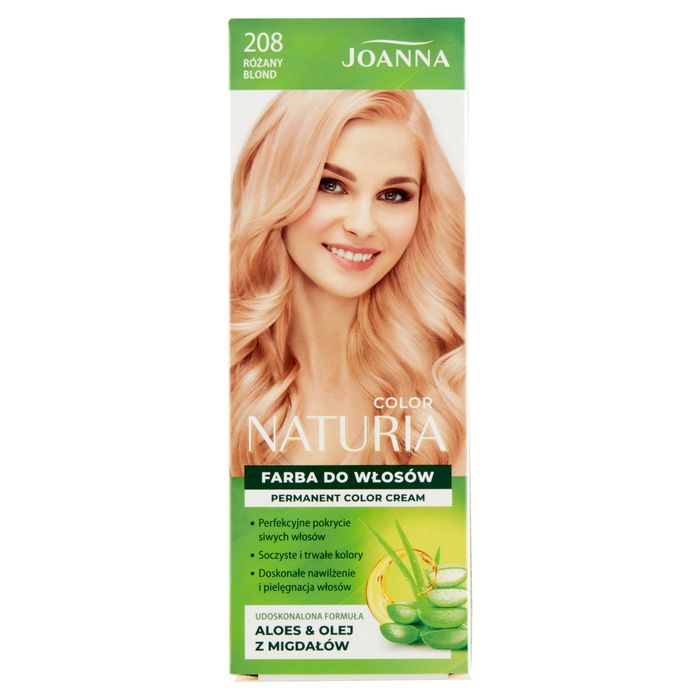 Joanna Naturia Color Farba do włosów różany blond 208 main product photo