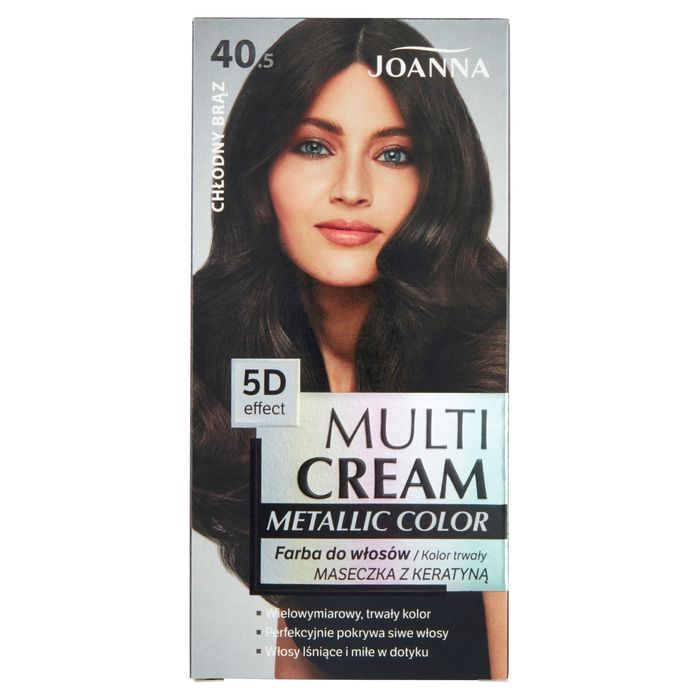 Joanna Multi Cream Metallic Color Farba do włosów chłodny brąz 40.5 main product photo