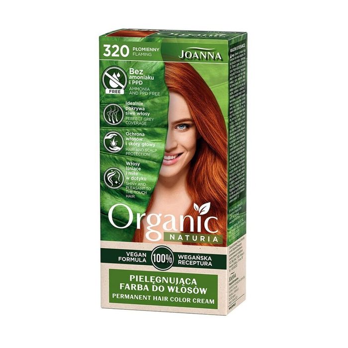 Joanna farba do włosów Naturia Organic Vegan Płomienny 320 main product photo