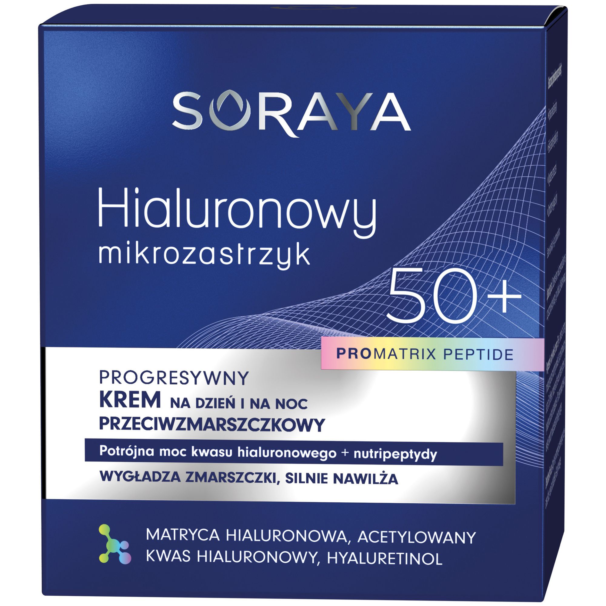 Soraya Hialuronowy mikrozastrzyk  krem przeciwzmarszczkowy 50+ 50ml