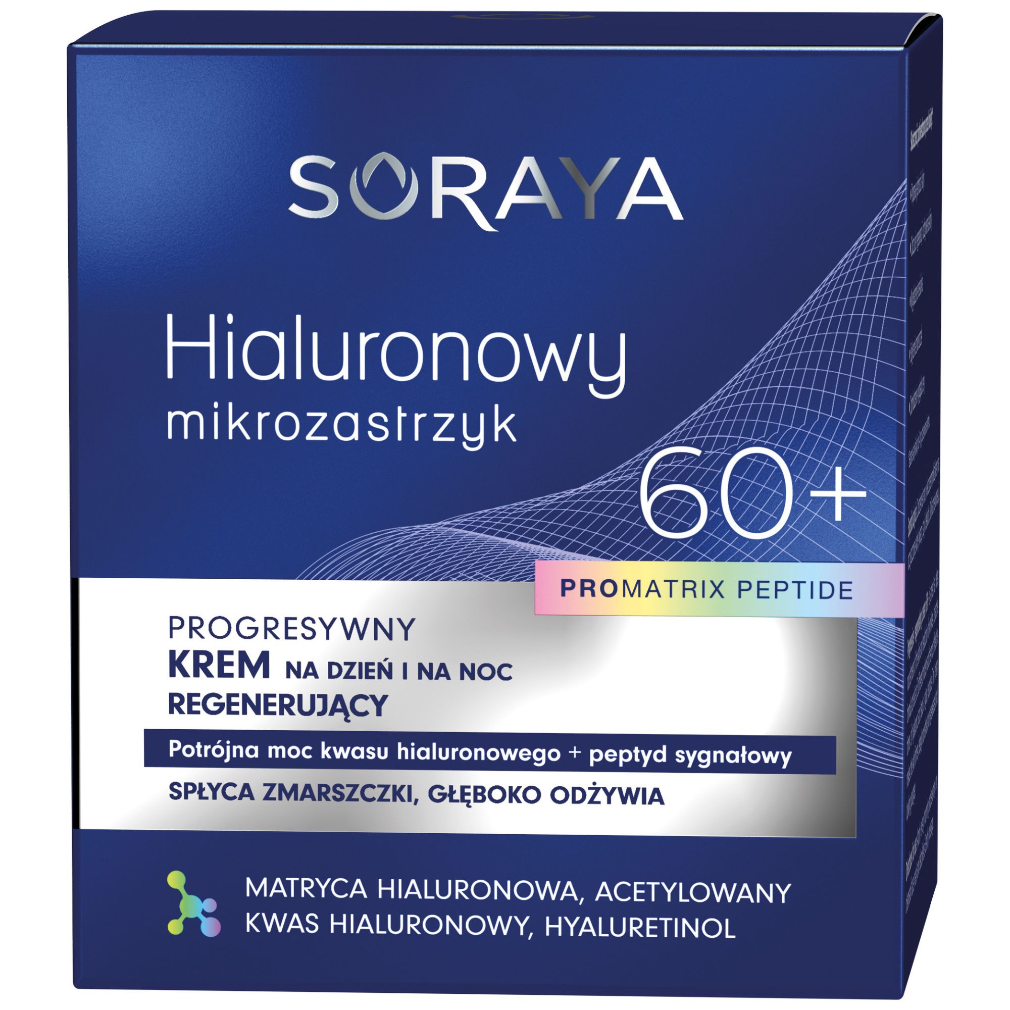 Soraya Hialuronowy Mikrozastrzyk krem 60+ 50 ml