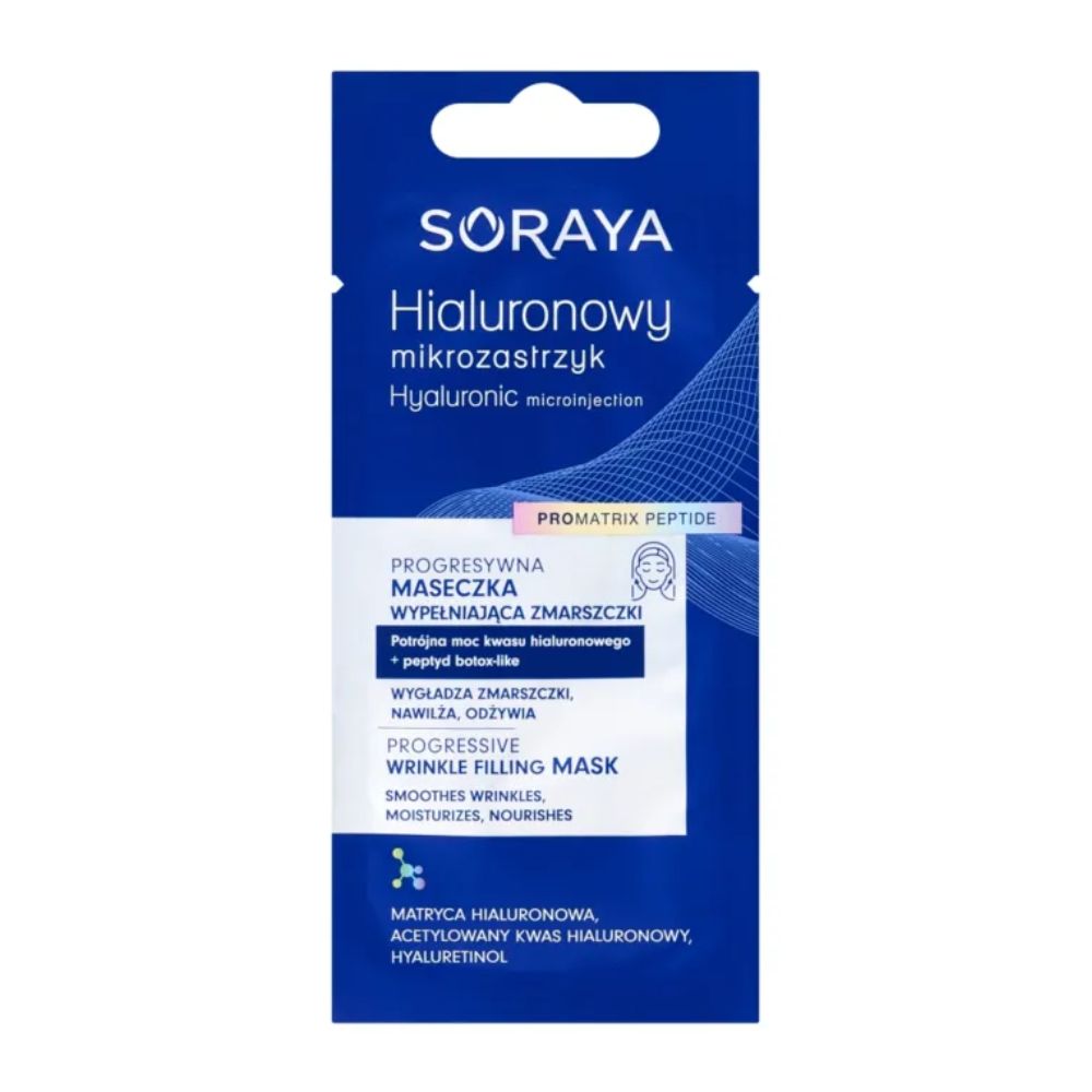 Soraya Hialuronowy Mikrozas Maska do twarzy 8 ml
