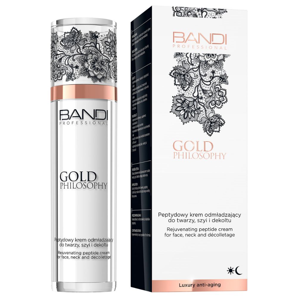 Bandi Gold Philosophy Peptydowy krem odmładzający do twarzy, szyi i dekoltu 50ml