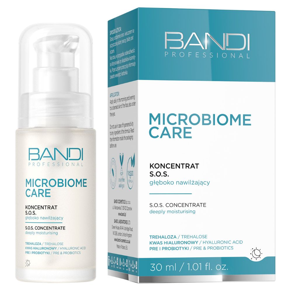 Bandi Microbiome care Koncentrat S.O.S głęboko nawilżający 30 ml