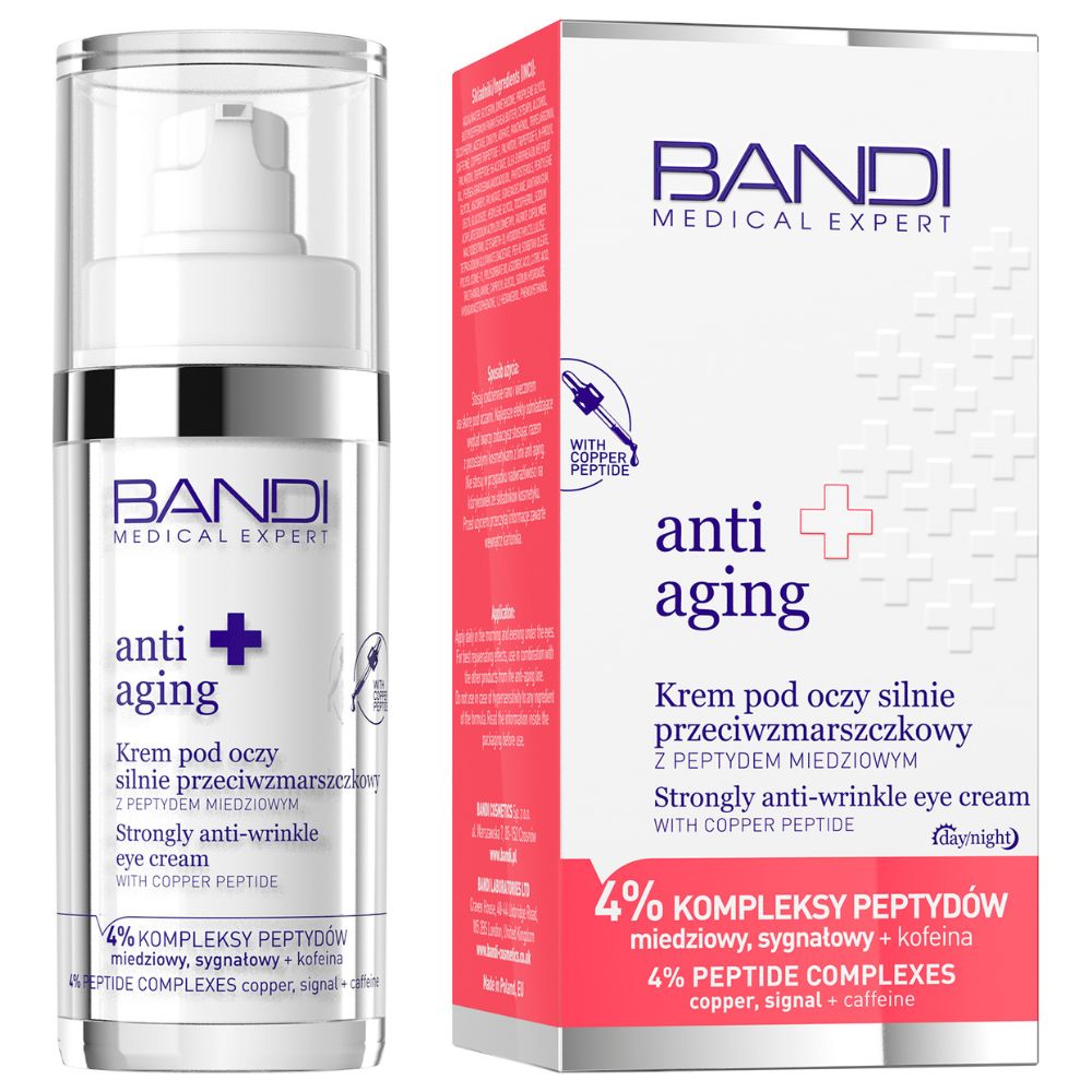 Bandi Medical Expert anti aging Krem pod oczy silnie przeciwzmarszkowy z peptydem miedziowym 30 ml