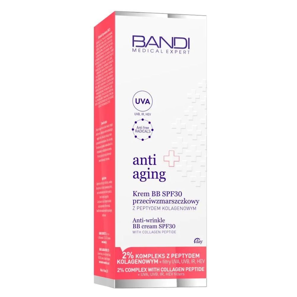 Bandi Medical Expert anti aging Krem BB SPF30 przeciwzmarszkowy z peptydem kolagenowym 50 ml