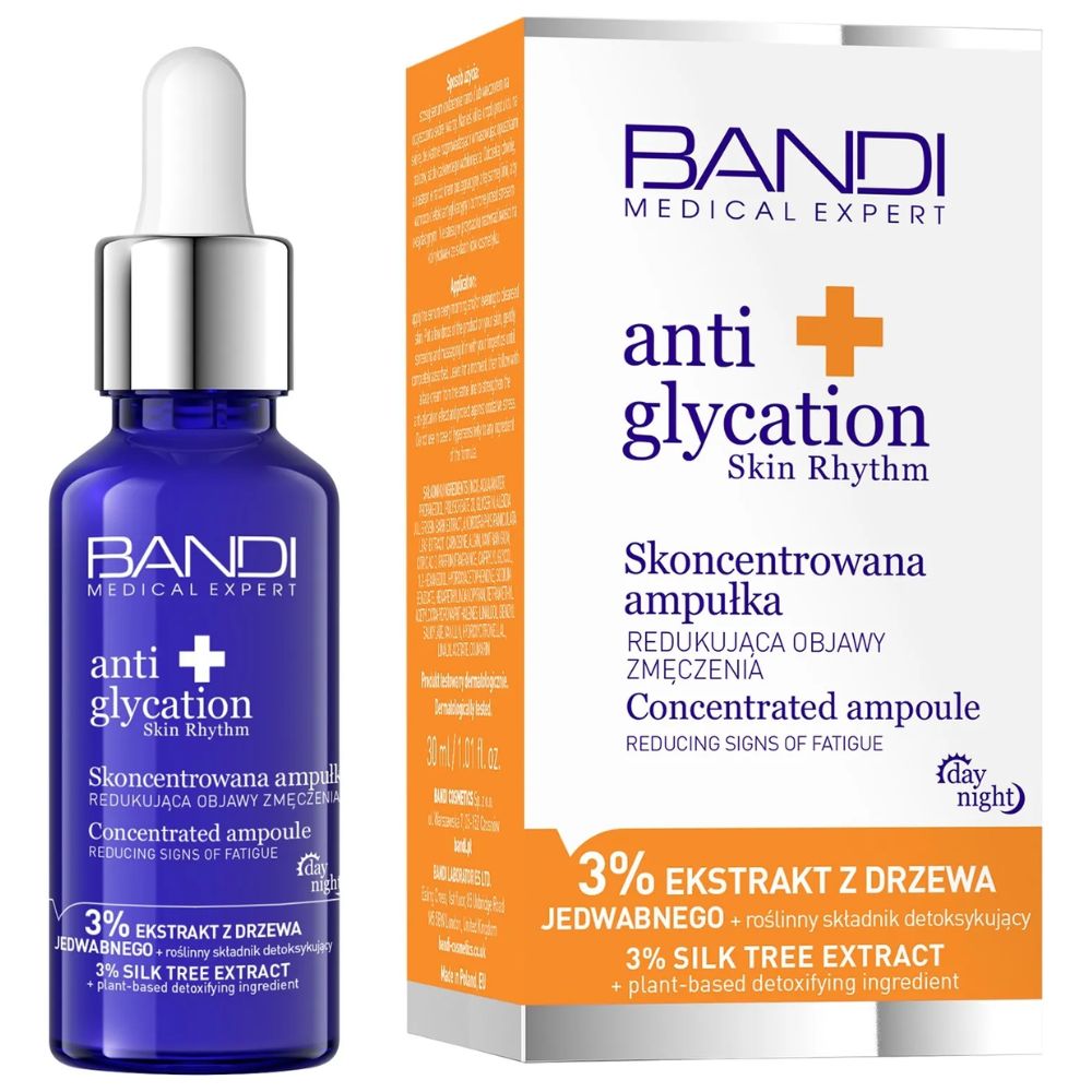 Bandi Medical Expert anti glycation skin rhythm Skoncentrowana ampułka redukująca oznaki zmęczenia 30ml