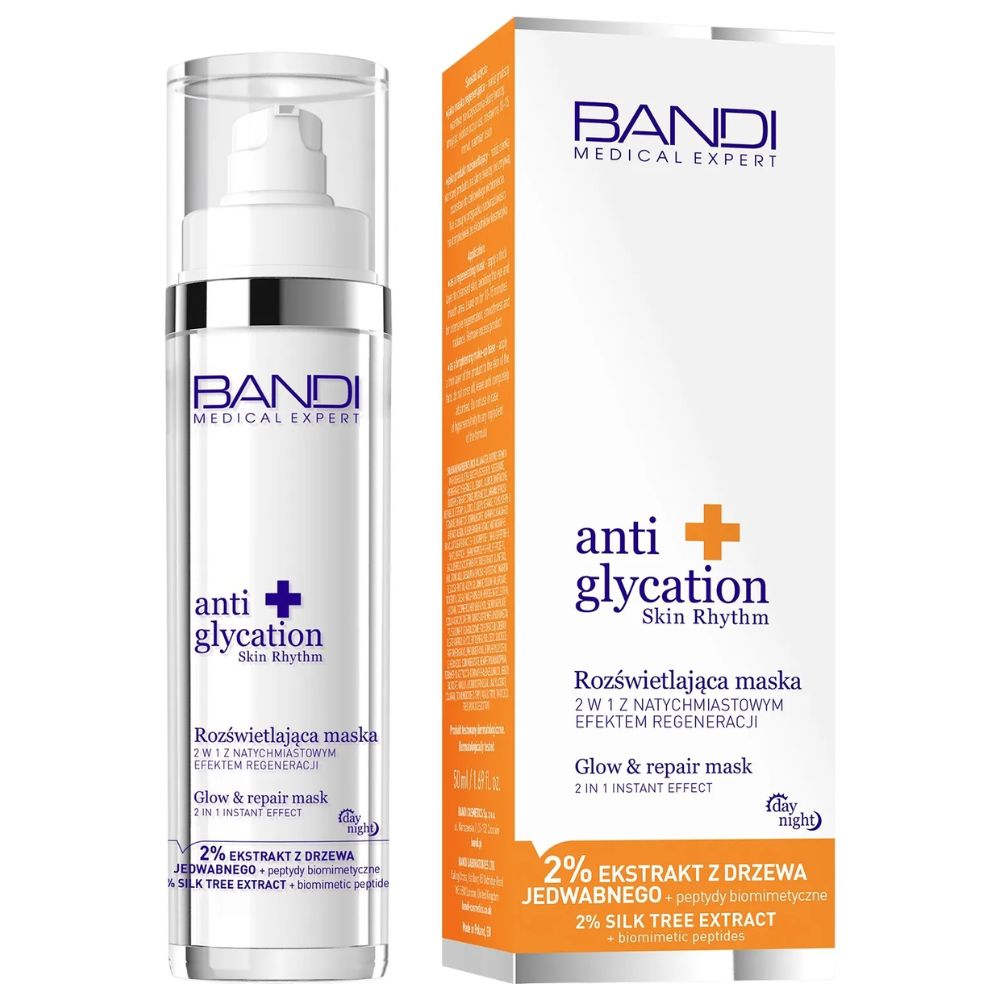 Bandi Medical Expert anti glycation skin rhythm Rozświetlająca maska 2w1 z natychmiastowym efektem regeneracji 50 ml