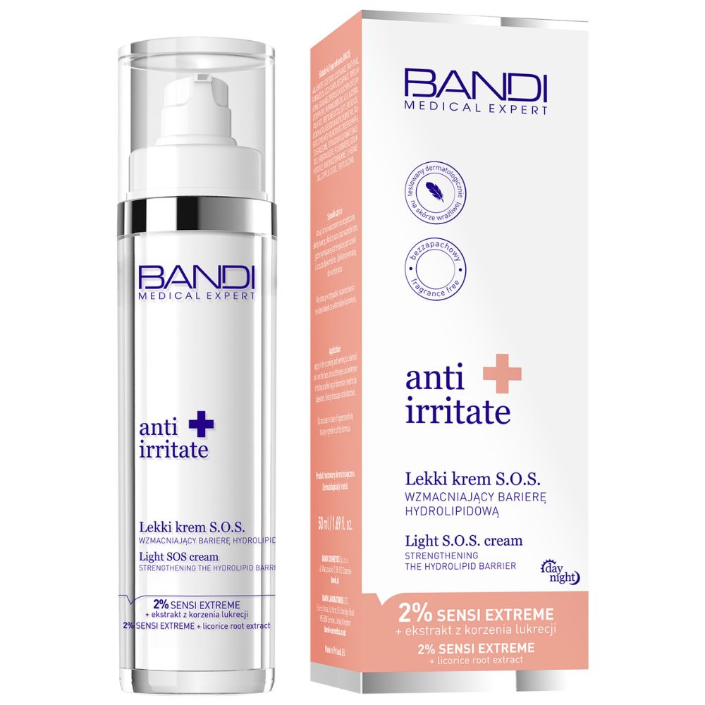 Bandi Medical Expert anti irritate Lekki krem S.O.S. wzmacniający barierę hydrolipidową 50ml