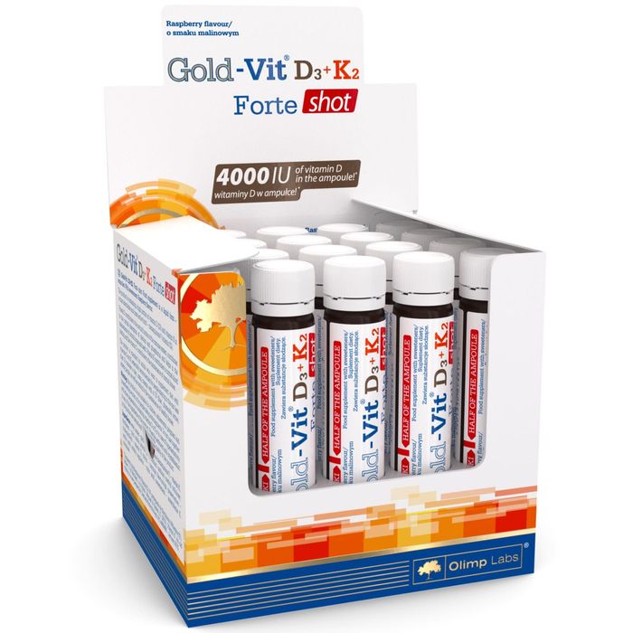 OLIMP GOLD-VIT D3+K2 FORTE SHOT MALINA.AM.25ML main product photo