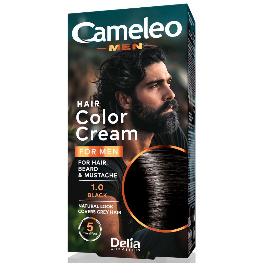 Cameleo MEN 1.0 Black – farba do włosów dla mężczyzn, 30 ml
