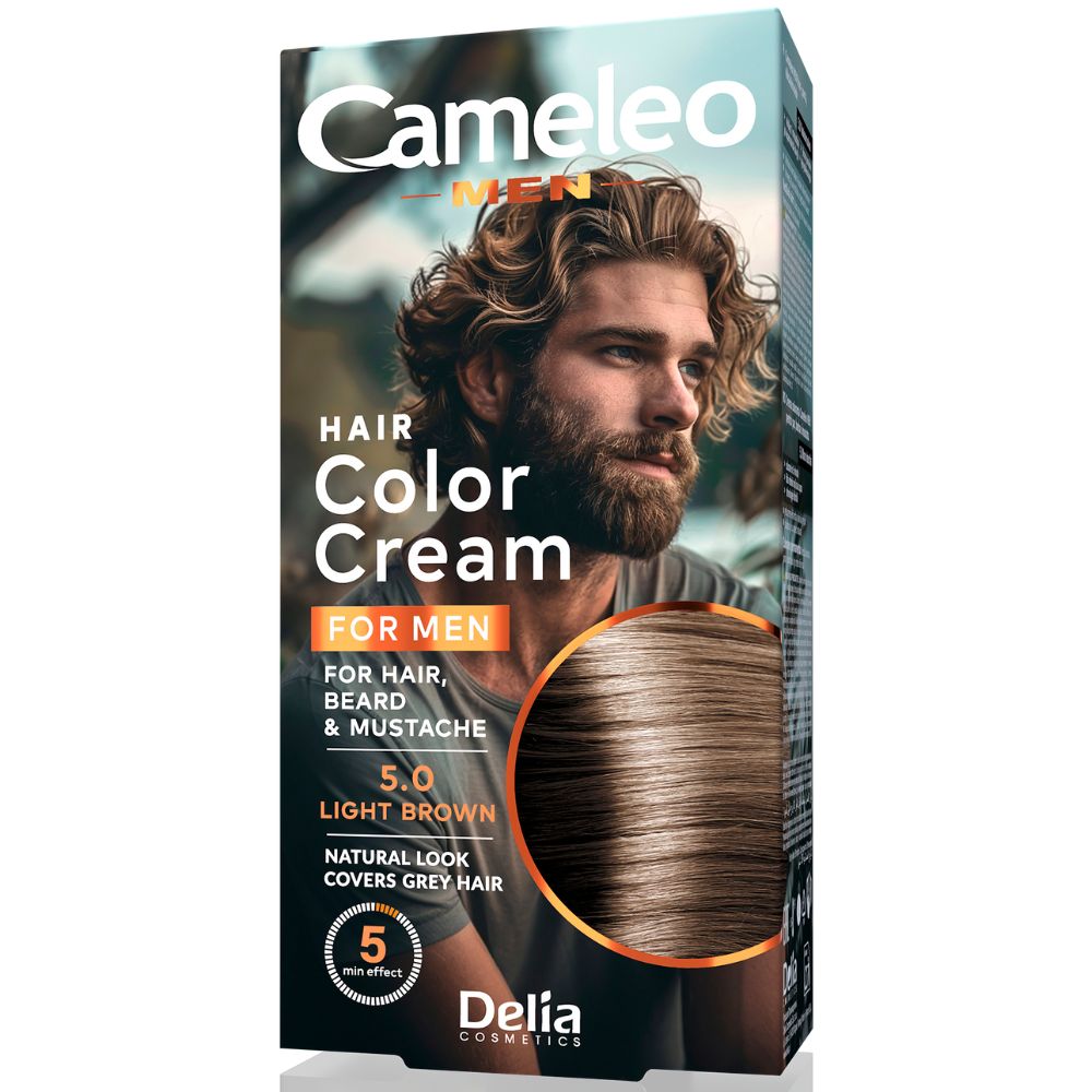 Cameleo MEN 5.0 Light Brown – farba do włosów dla mężczyzn, 30 ml