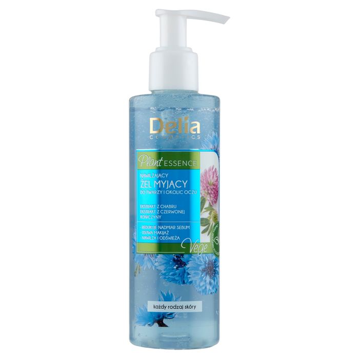 Delia Cosmetics Plant Essence Nawilżający żel myjący do twarzy i okolic oczu 200 ml main product photo