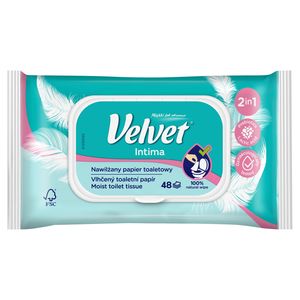Velvet Intima Nawilżany papier toaletowy 48 sztuk