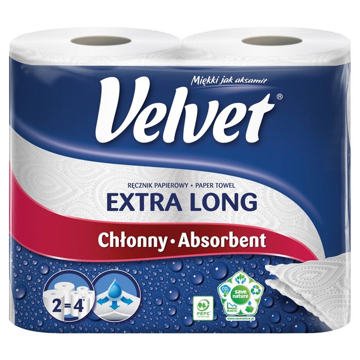 Velvet Extra Long Ręcznik papierowy 2 rolki main product photo