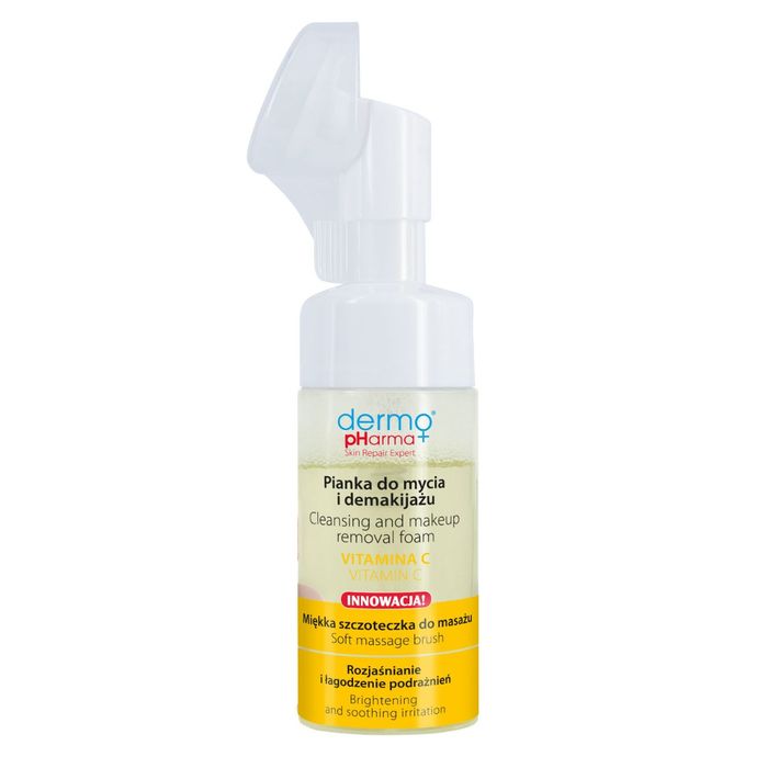 Dermopharma pianka do demakijażu twarzy z witaminą C 125 ml main product photo