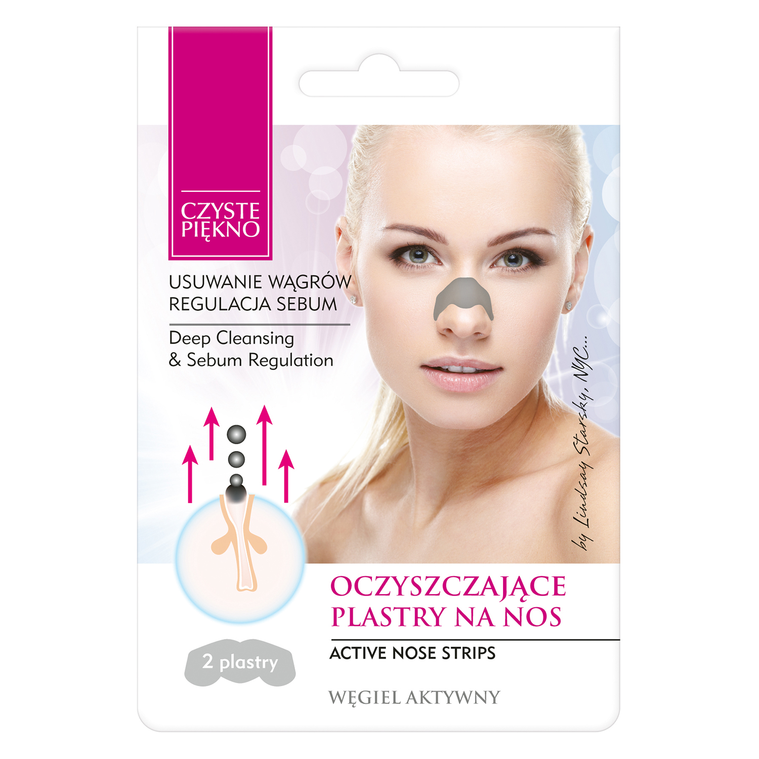 CZYSTE PIĘKNO OCZYSZ PLASTY NA NOS 2SZT main product photo