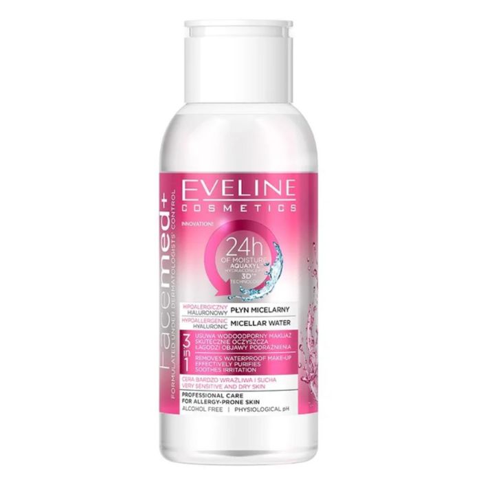 Eveline płyn micelarny hialuronowy 3w1 Facemed+ 100 ml main product photo