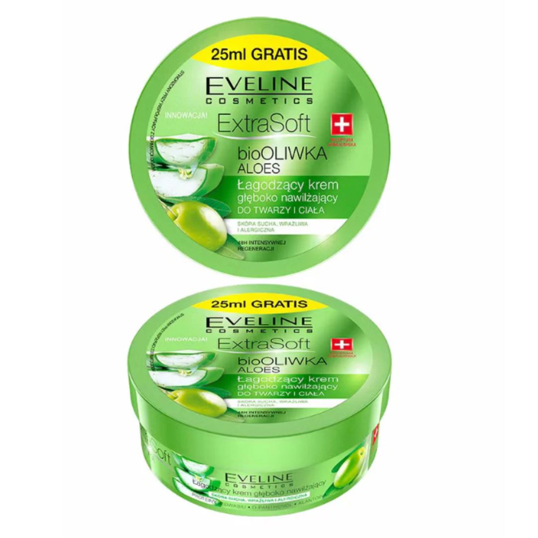 Eveline łagodzący krem nawilżający do twarzy i ciała  Extra Soft Body Crem 200 ml