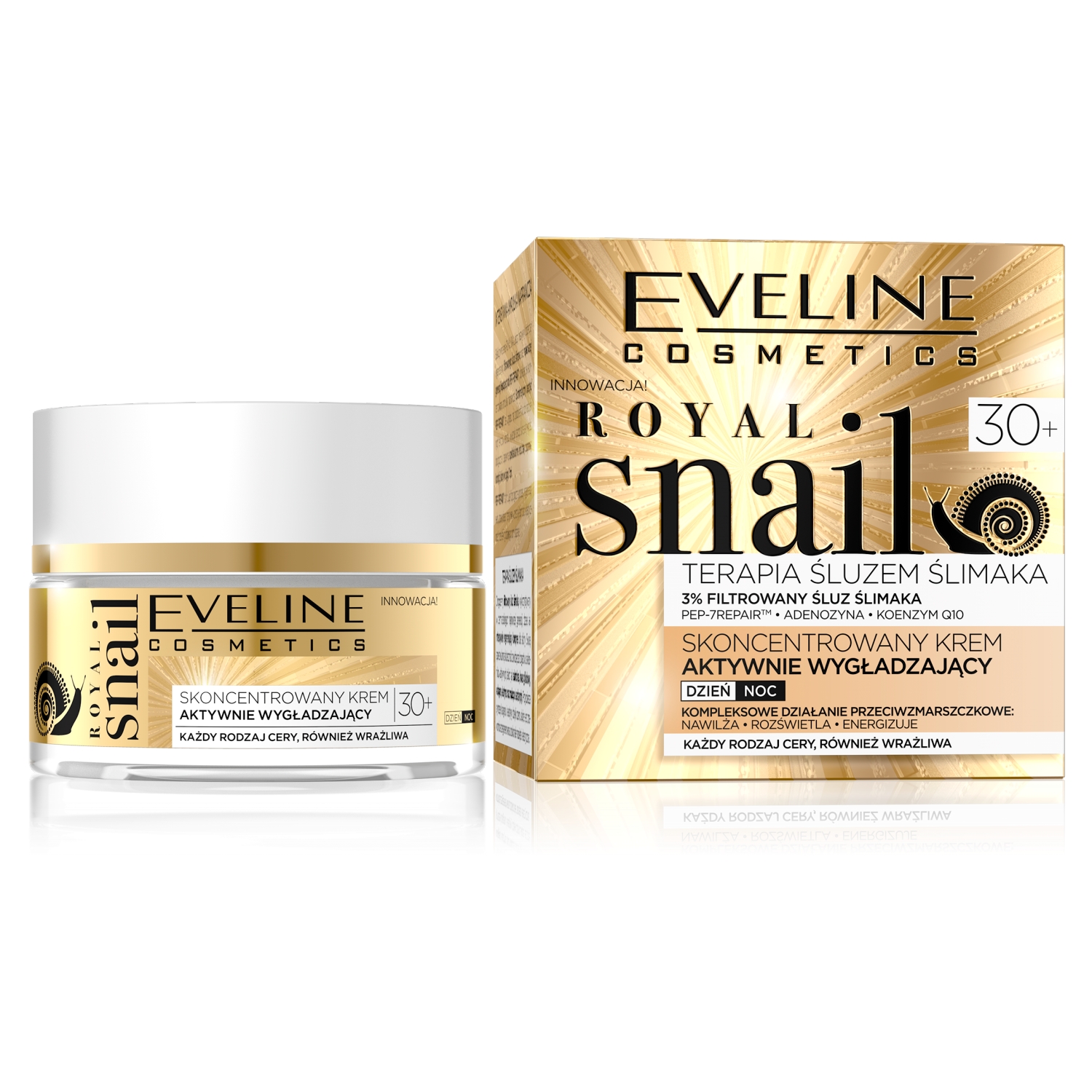 EVELINE ROYAL SNAIL 30+ krem N/DZ.50ml main product photo