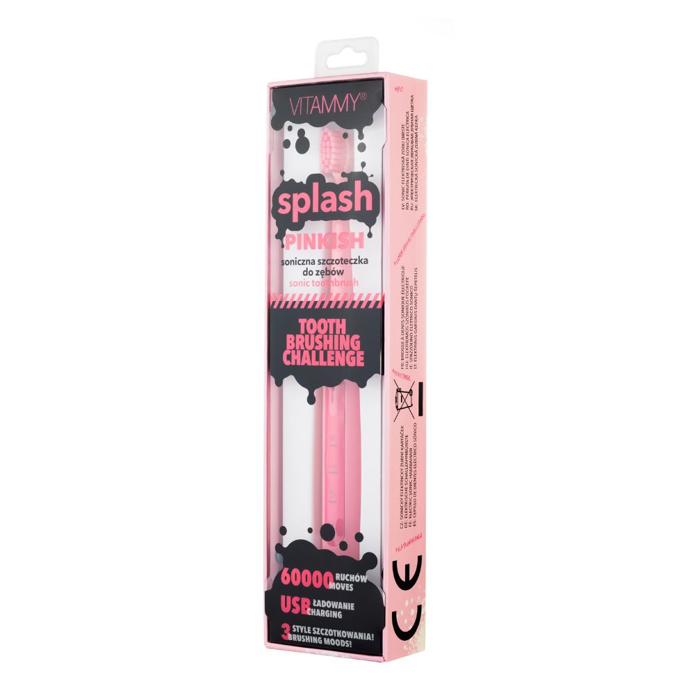 Vitammy Splash pinkish szczoteczka soniczna do zębów 1 szt