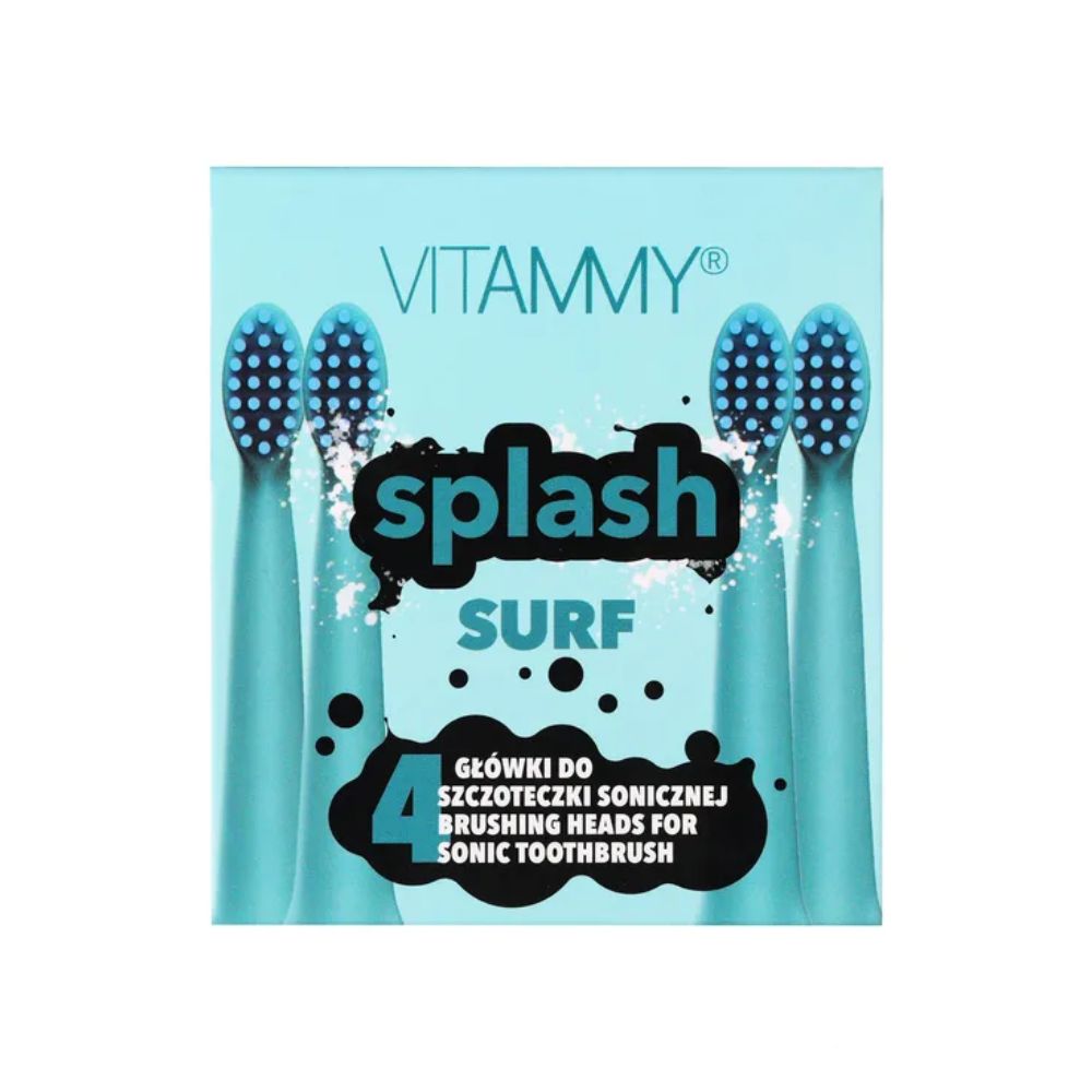 Vitammy Splash Surf Końcówki do szczoteczki sonicznej 4 szt