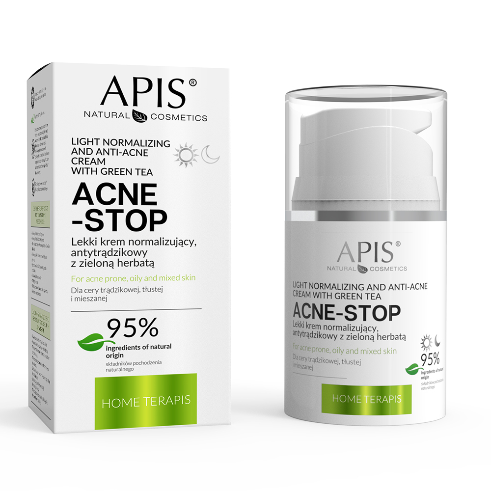 Apis Acne-Stop krem normalizujący z zieloną herbatą 50 ml