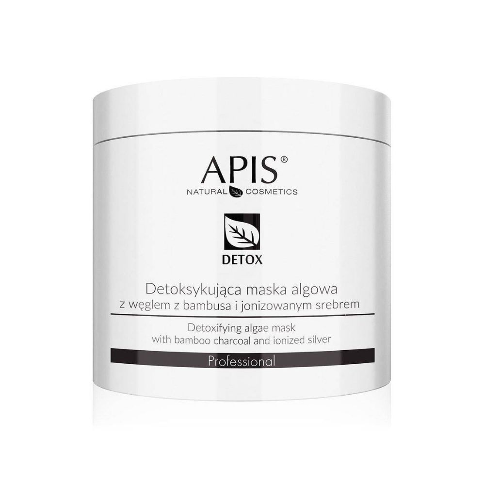 Apis Detox Detoksykująca maska algowa z węglem z bambusa i jonizowanym srebrem 200g